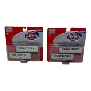 Classic Metal Works Mini Metals Mid States & Chicago Express Aerovan Trailer Set